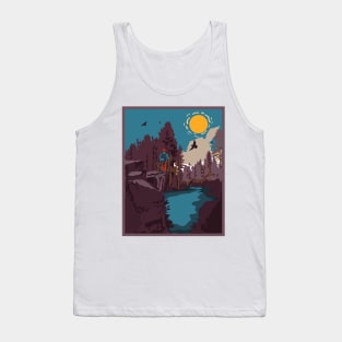 Hiking quote outdoor activity mountain lover travel adventure hike Tank Top